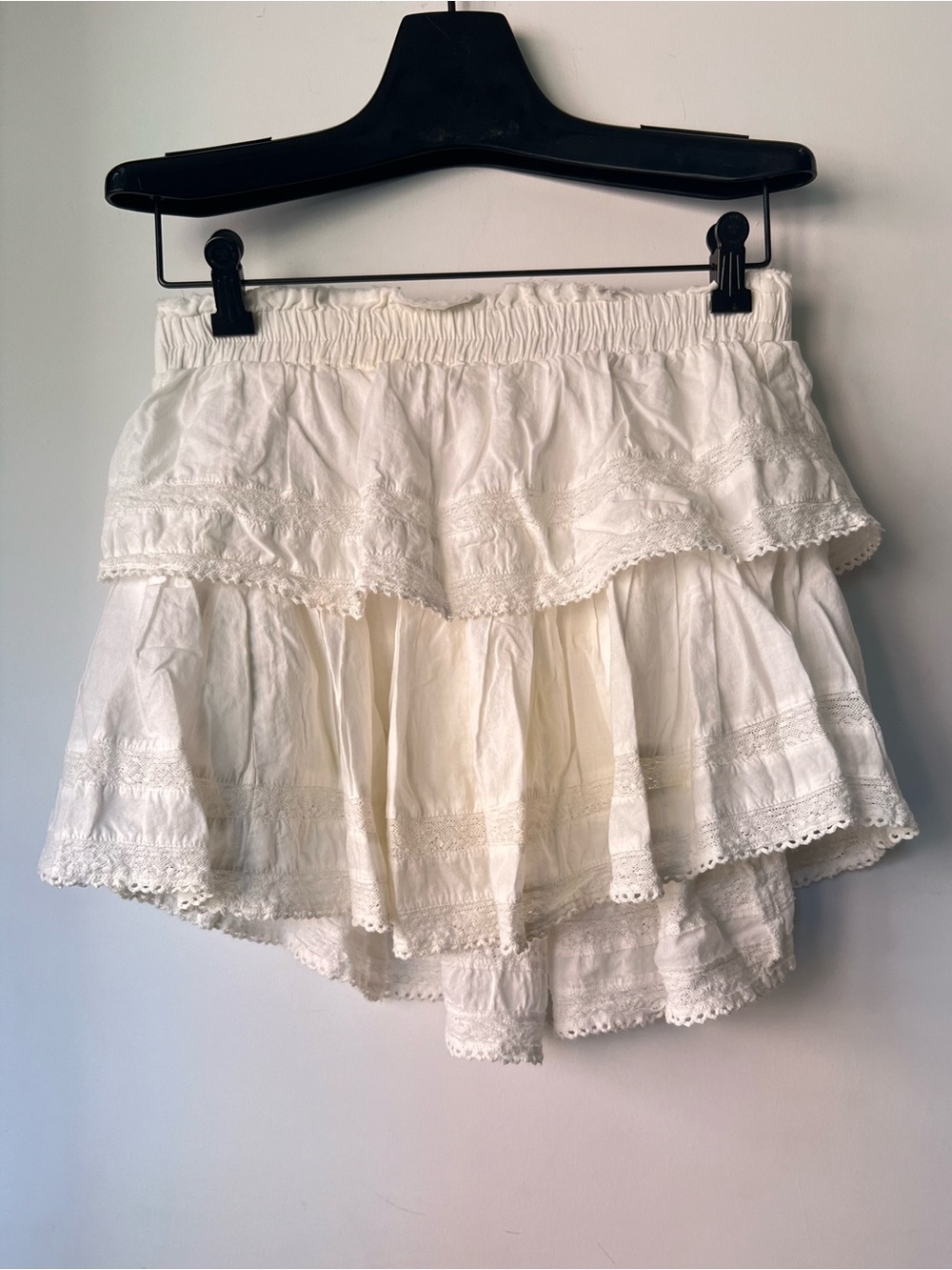 Loveshackfancy lace ruffle skirt